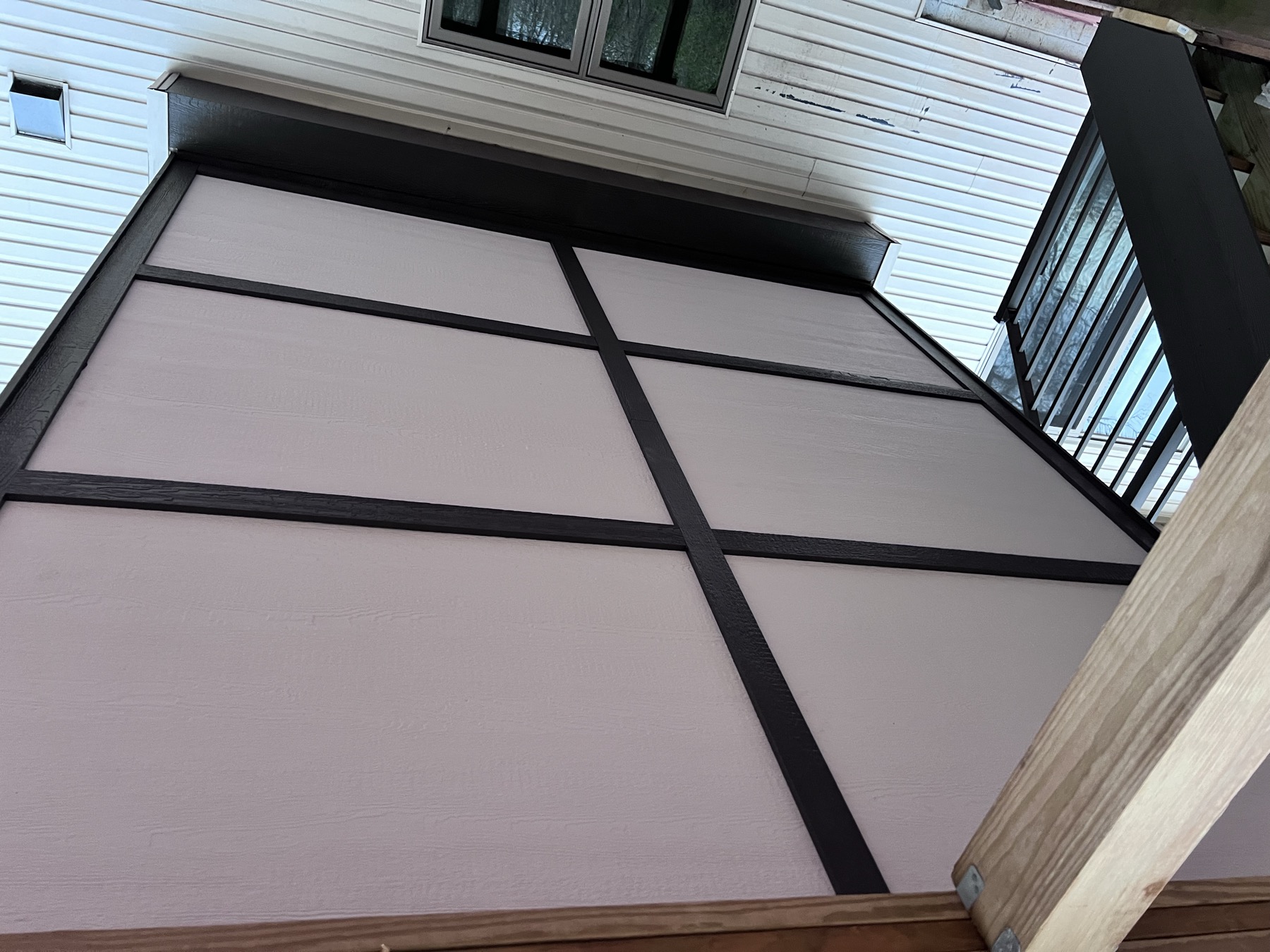 Finished under-deck ceiling